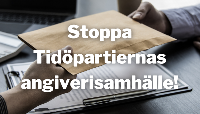 Stoppa Tidöpartiernas angiverisamhälle!